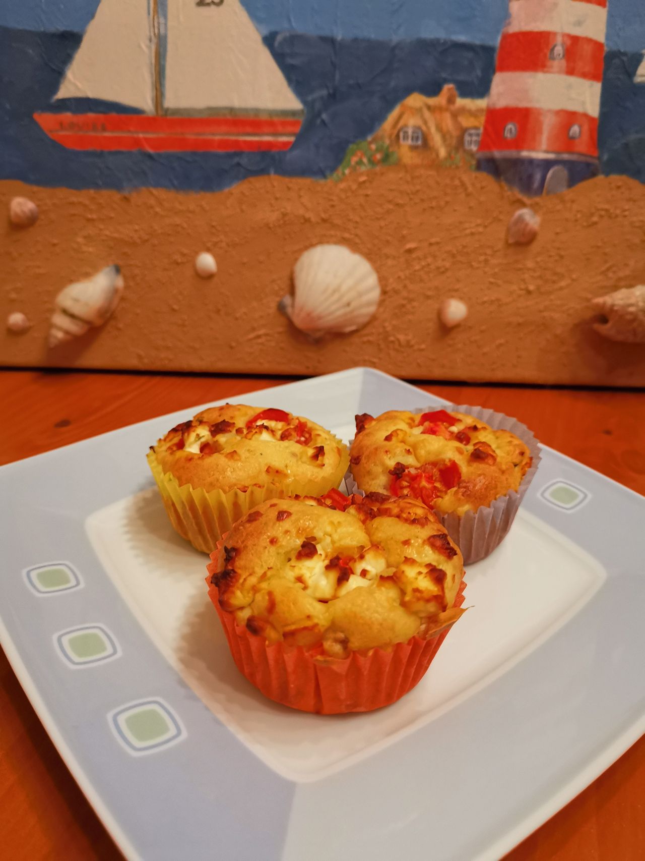 Muffins rot weiß