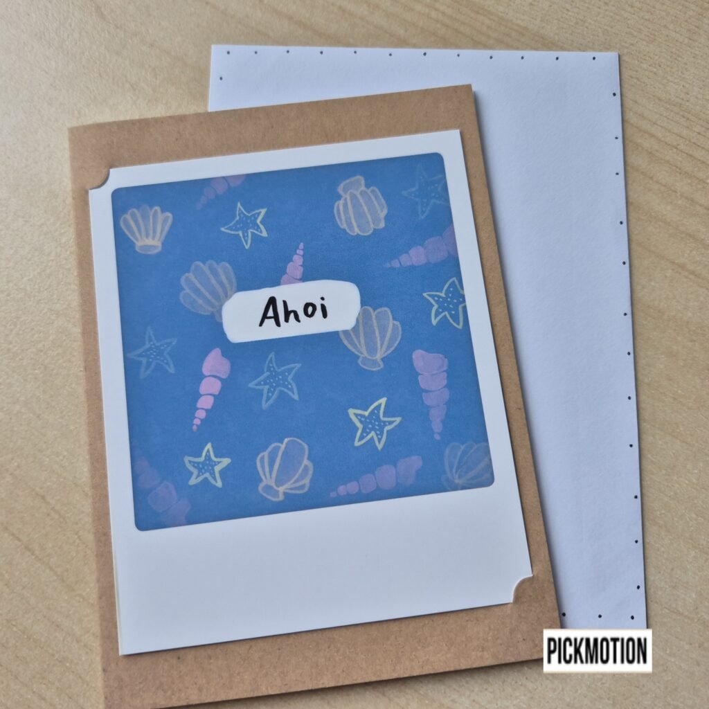 Klappkarte "ahoi - Meer" von Pickmotion (klein)