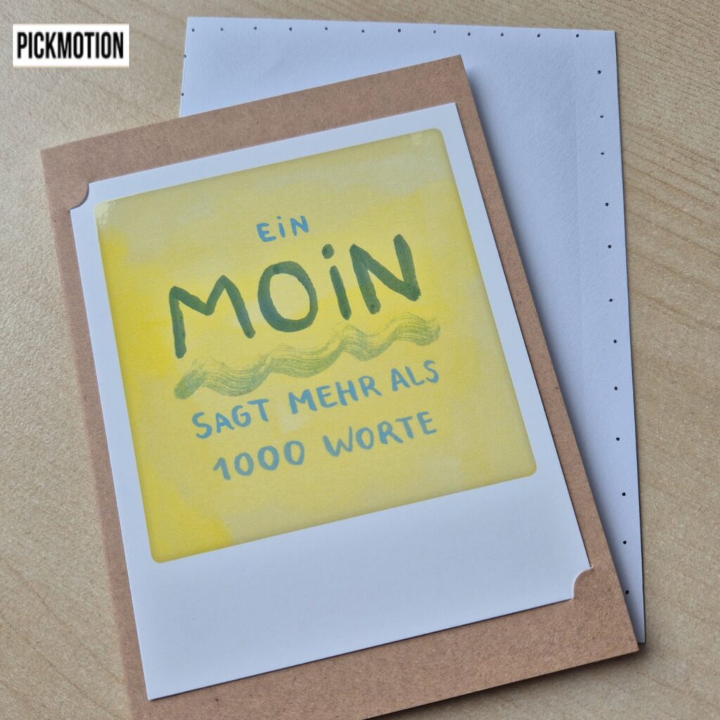 Klappkarte "ein Moin sagt mehr..." von Pickmotion (klein)
