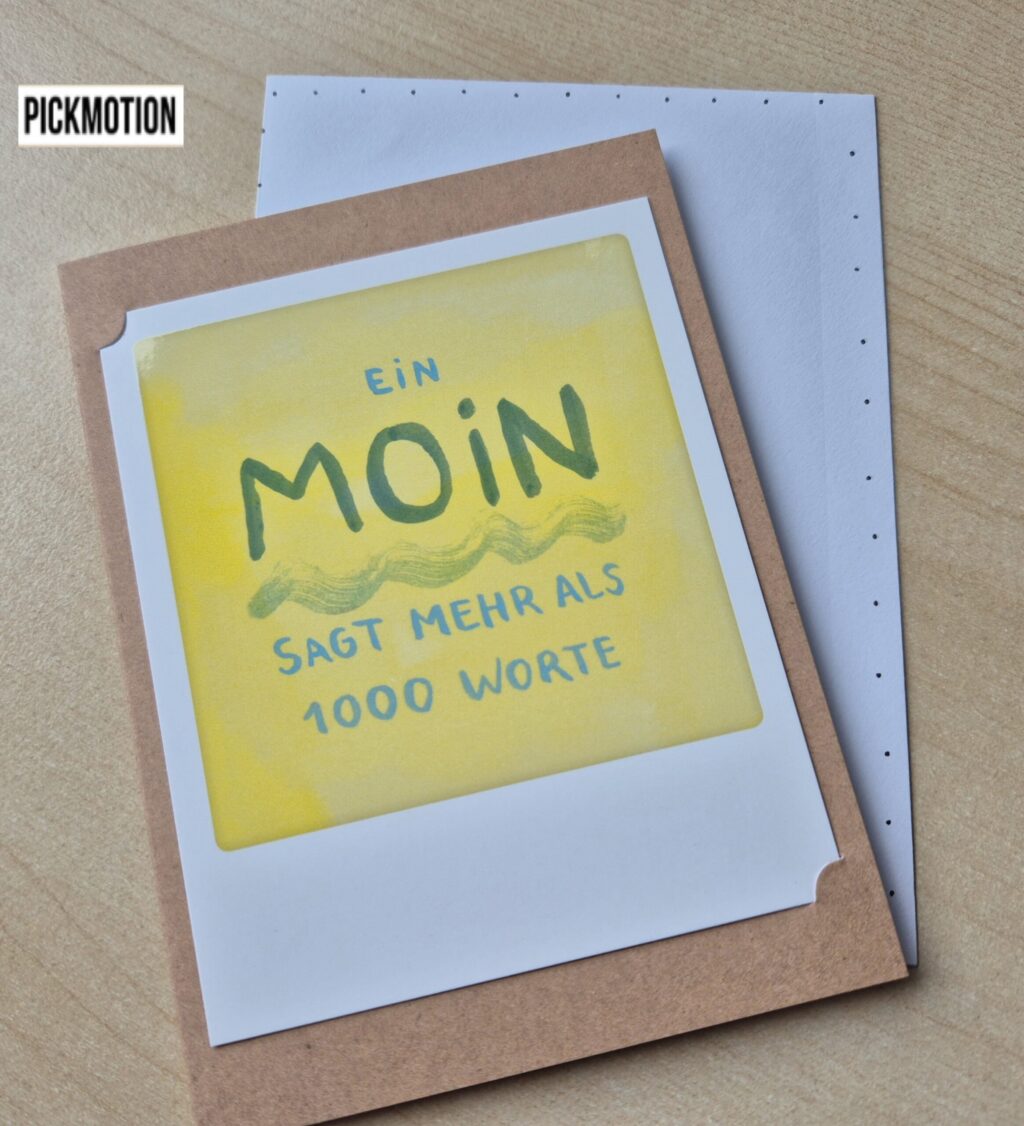 Klappkarte "ein Moin sagt mehr..." von Pickmotion (klein)