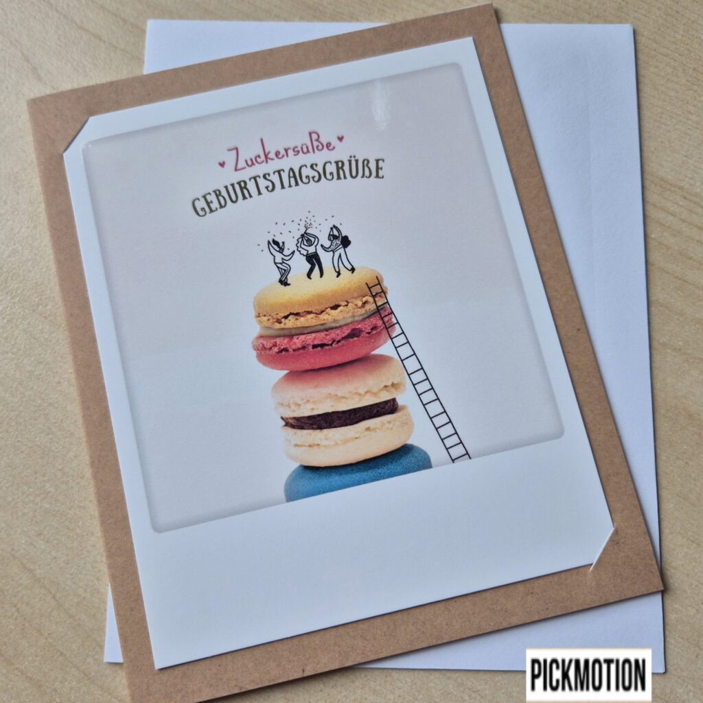 Klappkarte "zuckersüße Geburtstagsgrüße" von Pickmotion (gross)