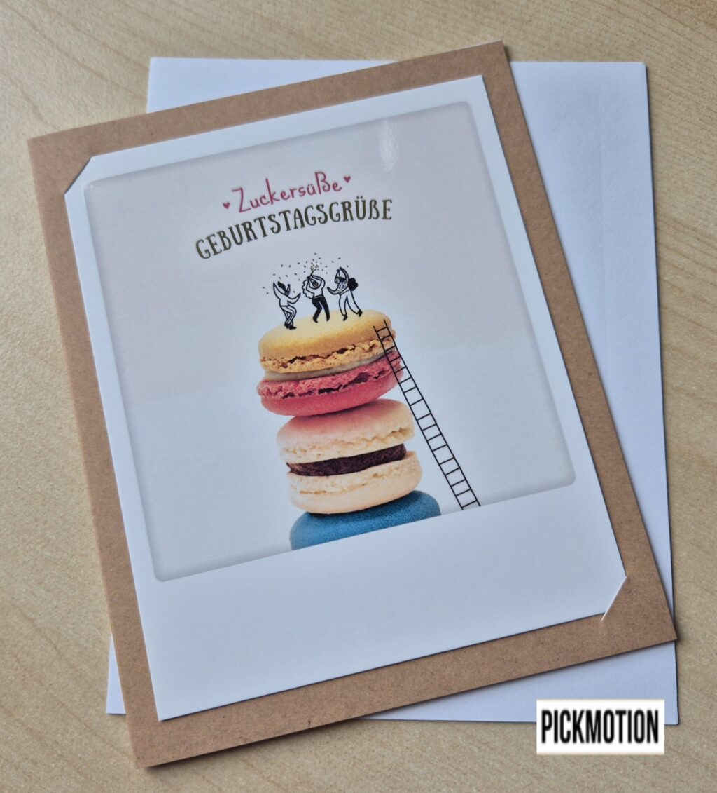 Klappkarte "zuckersüße Geburtstagsgrüße" von Pickmotion (gross)