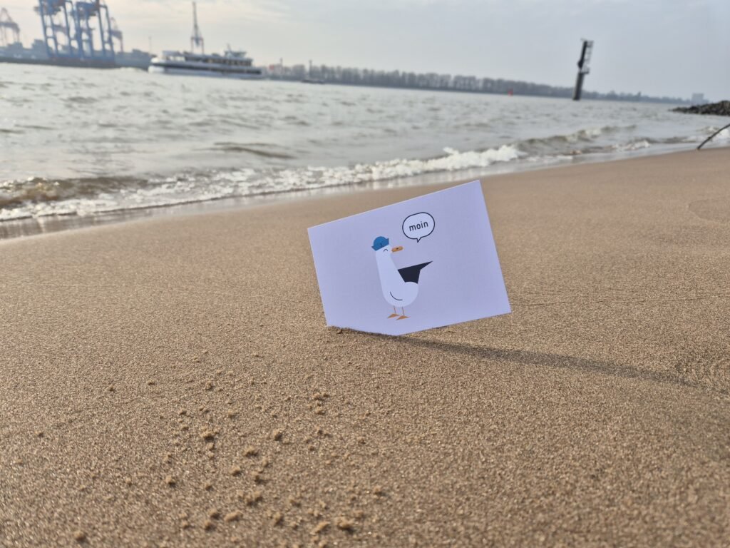 Postkarte "Piet Möwe"